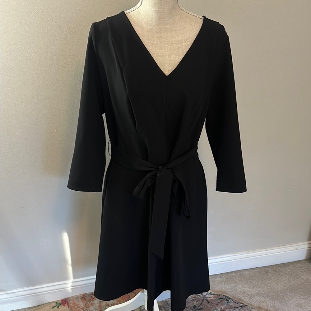 Lane Bryant Black Midi Dress‎